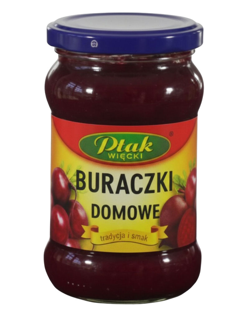Buraczki tarte domowe - PTAK - 275g 1 Czerwone buraczki hurt Jasło