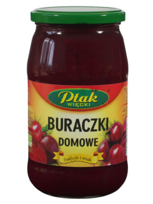 Start 15 Czerwone buraczki domowe w rodzinnym dużym słoiku od firmy Ptak