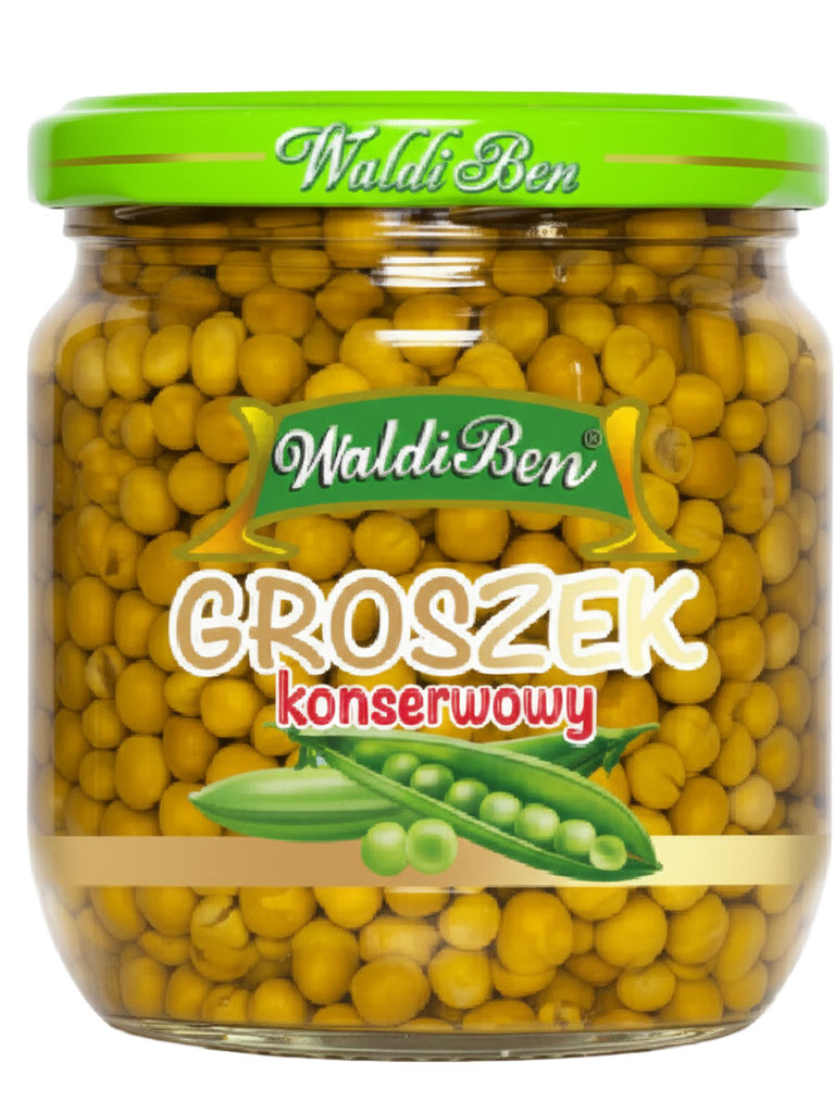 groszek konserwowy - hurtownia z produktami w słoikach